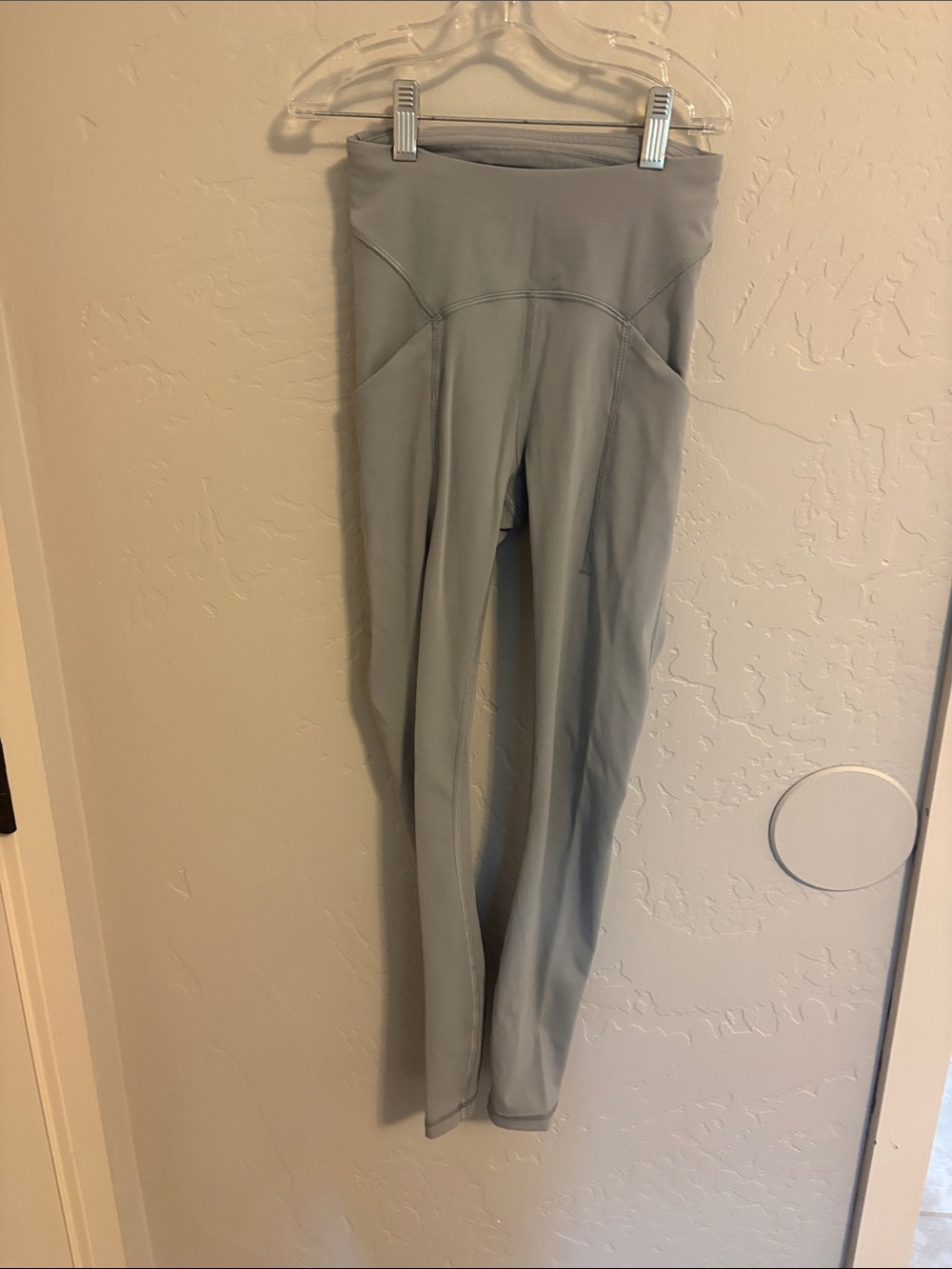 lululemon athletica Light Gray High-Rise Yoga Leggings